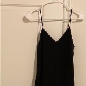 Black slip dress